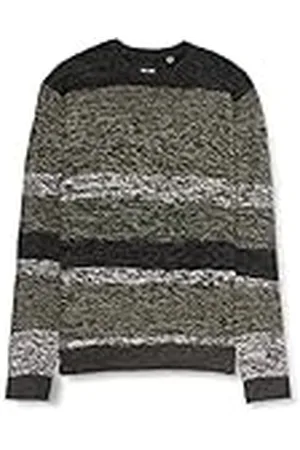Only & Sons Herr ONSPIKE REG 7 Stripe Crew Knit 2893 Tröja, , XS, , XS