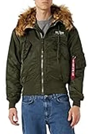 Alpha Industries 45P Bomberjacka med huva för män