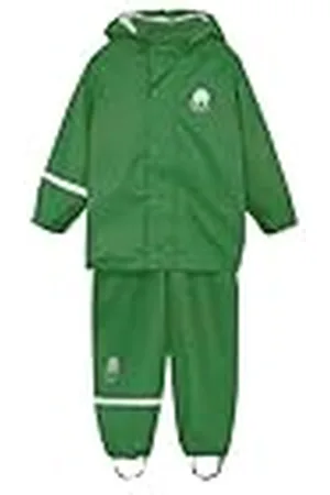 CeLaVi Basic regnkläder set – solid PU regnjacka, , 10 År