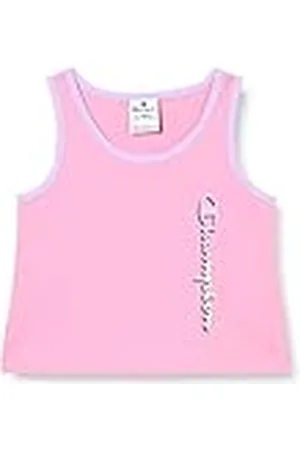 Champion Flickors Legacy C-färg-vertikal logotyp boxy undertröja, varmrosa, 13-14 år