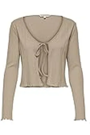 ONLY Onlcarlotta L/S String Jrs Regular Fit Kofta för Pojkar med Dragkedja, , L Dam, , L