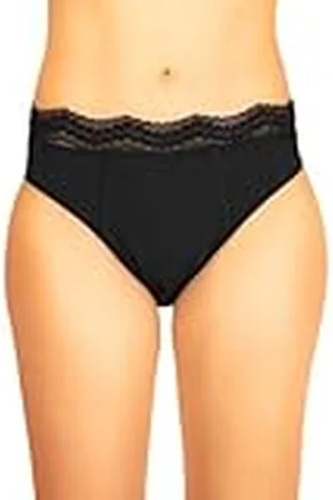 Haute Pression Lättviktiga menstruationstrosor för kvinnor med elastisk spets i midjan, rosa Ref T38, absorberande och återanvändbara, , 36