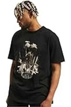 Mister Tee Upscale herr-t-shirt, flashing Lights oversize te, tryck t-shirt för män, grafisk t-shirt, streetwear, , 3XL