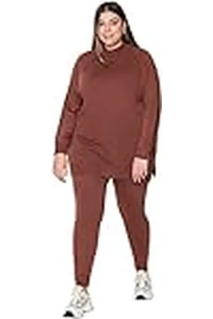 Trendyol Plus size tvådelat set – svart – avslappnad, , 4XL