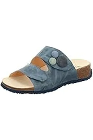 Think! Dam Mizzi_3-000657 kromfri garvad hållbar toffel pantolett, 8010 denim/kombi, 45 EU, , 45 EU