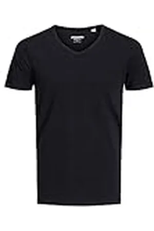 JACK & JONES T-Shirt Basic V-hals svart, herrskjorta, , XS