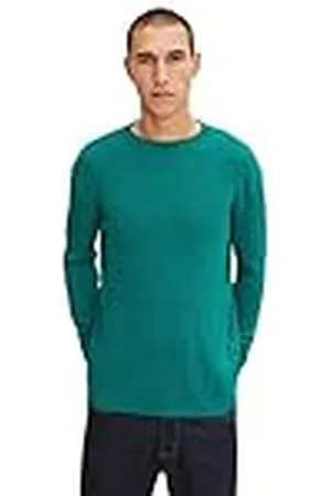 TOM TAILOR Herr Stickad tröja med flätmönster 1032290, , 3XL