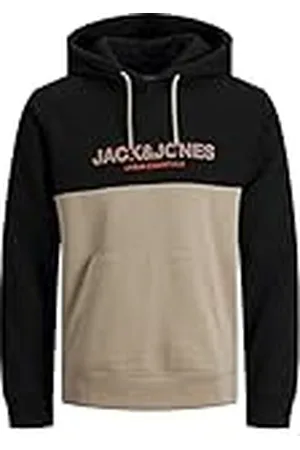 JACK & JONES Herr Jjeurban Blocking Sweat Hood Noos Ps huvtröja, , 3XL