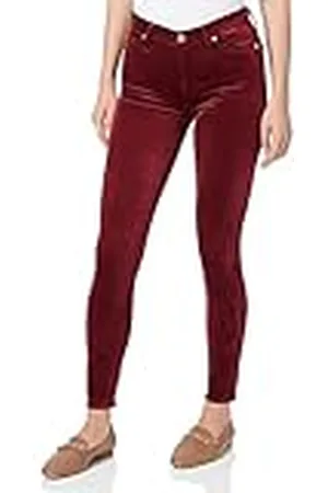 7 for all Mankind HW Skinny Velvet Raspberry