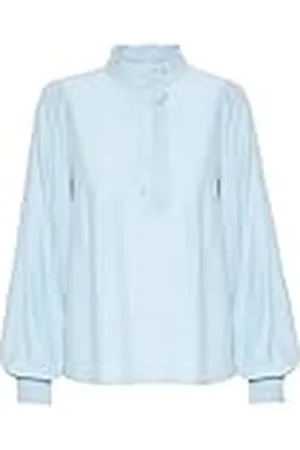 Kaffe Långärmad blus Kadorit Celestial Blue 38, , 38