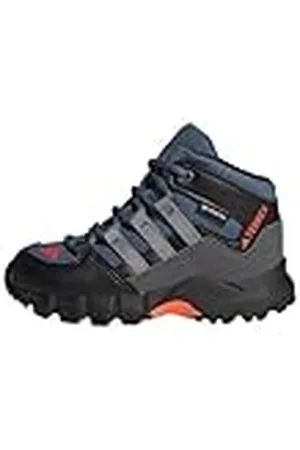 adidas Unisex - Bebis Terrex Mid GORE-TEX Hiking Shoes, Wonder Steel/Grey/Impact Orange, 21 EU