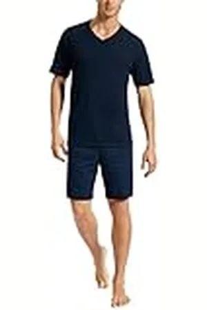 Schiesser Herren Schlafanzug Set Shirt und Hose kurz - Nachtwäsche