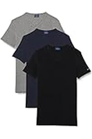 NAVIGARE Undertröja för män (förpackning med 3), Multicolore (Grigio/Nero/Navi), S