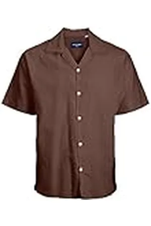 JACK & JONES Jorbelize Linne Resort skjorta Ss kortärmad skjorta, , M