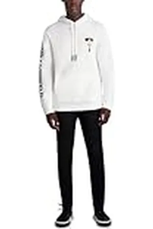 Karl Lagerfeld Paris Karl karaktär huvtröja med huva, vit, S, , S