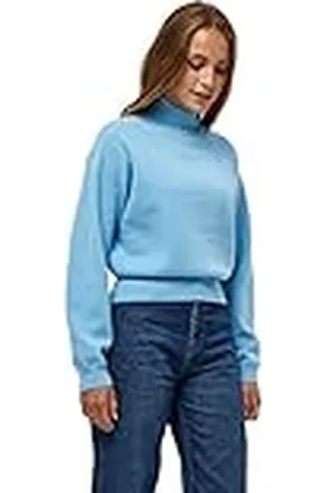 Minus Dam Jose Knit Turtleneck tröja, Pasific Blue, L