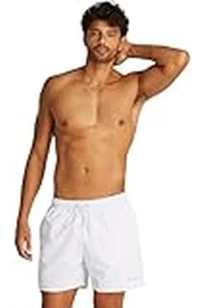 Calvin Klein Män 2-pack medium dragsko badbyxor, vit (vh vit/rubin vin), XL, , XL