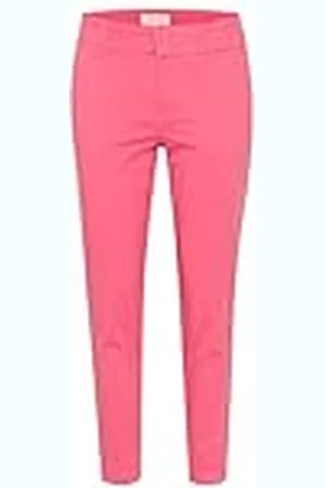 Part Two Kvinnors byxor slim fit beskuren längd hög midja normal midja dam, , 34