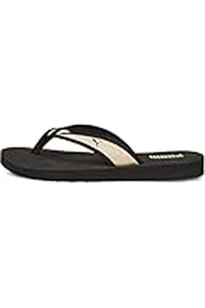 PUMA Sandy Flip Space Metallics Flop för kvinnor, Matt guld svart guld, 35.5 EU