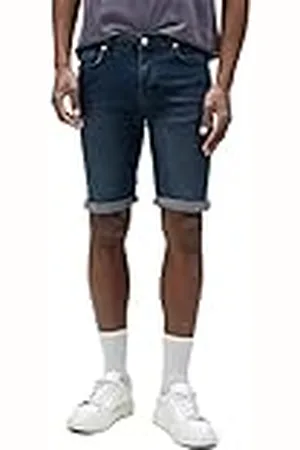 Koton Bermuda denim vikt ben knapp ficka detaljerad bomullsshorts, , 30