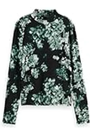 Scotch&Soda All Over Printed Mock Neck Ls T-shirt, , XL