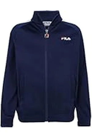 Fila Unisex barn Benavent Track-jacka, Medieval Blue-Ljus Vit, 98/104