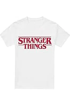 Stranger Things Huvudlogotyp Unisex T-shirt, Vit, Medium, , M