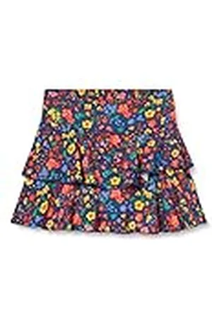 Koton Flicka blommig mini ruffled djur elastisk midja kjol, , 4-5 år