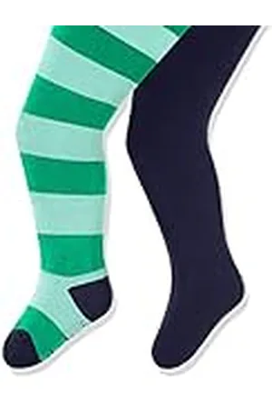 Playshoes Baby Thermo-strumpfhosen Block-Ringel tights (förpackning med 2), , 62/68 cm