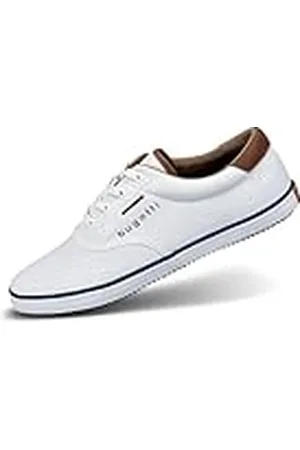 Bugatti Herr Canvas sneaker av bomull, låg canvassko med flexibel sula, , 43 EU