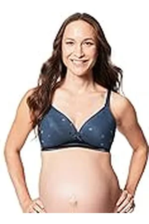 Cake Lingerie Tårtunderkläder kvinnors tårta moderskap dam mousse vadderad icke-tråd moderskap t-shirt amnings-BH dopp vanlig moderskap bh, grå ( 52)
