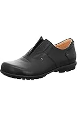 Think! Herren KONG chromfrei gegerbte nachhaltige Halbschuhe, SCHWARZ 0000