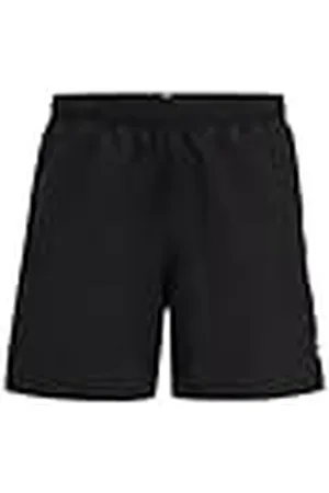 HUGO BOSS Dolphin NOS snabbtorkande badshorts för män med ränder och logotyp, , S
