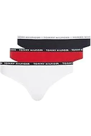 Tommy Hilfiger Damstringtrosor, Vit/ökenhimmel/primär röd, S