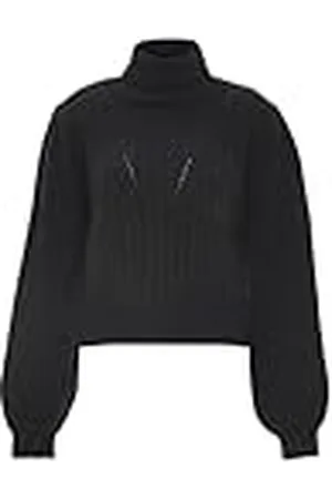 Blonda Dam chic vintage polotröja med långa ärmar, storlek XS/S, , XS
