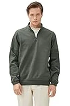 Koton Män basic sweat halv dragkedja hög hals långärmad, , XL