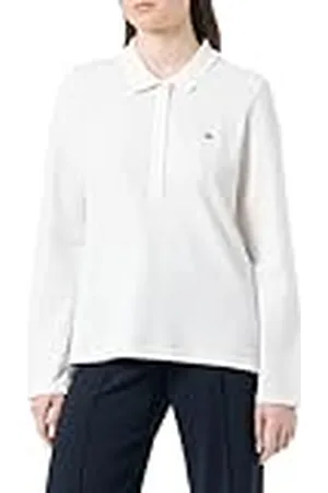 GANT Dam Slim Shield Ls Pique pikétröja, , XL