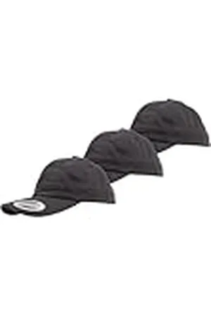 Flexfit Unisex vuxna en storlek låg profil bomullstwill 3-pack mörkgrå mörkgrå, , one size