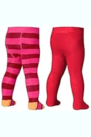 Playshoes Baby Frottee Thermo-strumpfhosen Block-Ringel tights (förpackning med 2)