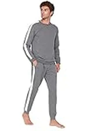 Trendyol Man enkel mitten stickad pyjamas set, , S