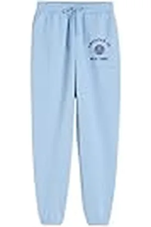 American College Chinos joggingbyxor sport varma kläder blandade män och kvinnor casual modell ACJOGW4 himmelsblå L, , L