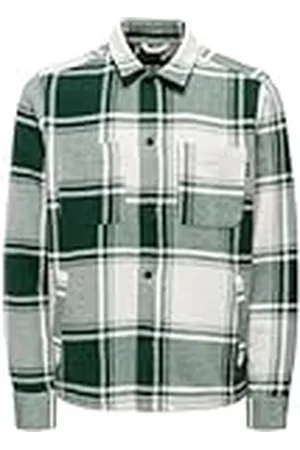 Only & Sons Onsmace Ovr Ls Check Shirt långärmad tröja, , S