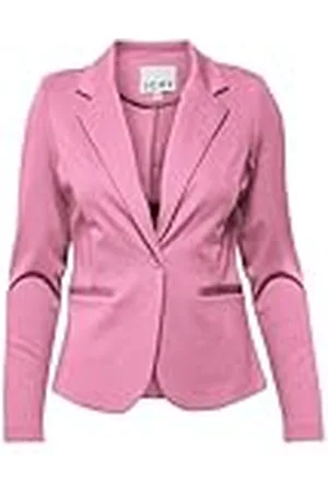 Ichi IHKATE BL dam blazer kort blazer, jacka med en knapp-kavaj med stretch och, , XL