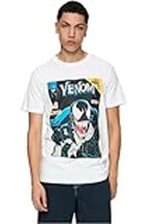 Merchcode T-shirt för män, Marvel Comics Venom Cover Tee, normal passform, bomull 100%, M, , M