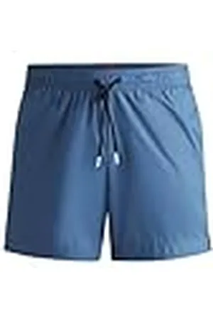 HUGO BOSS Fab badshorts för män helt fodrade med logotypband, , S