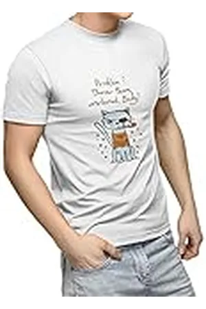 Bonamaison TRTSNW100024-L T-shirt, vit, L unisex-vuxen, , L