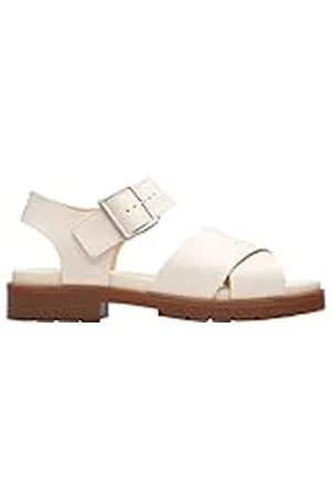 Clarks Premium Orinoco Cross Sandal för kvinnor, krämläder, 5 UK, , 38 EU