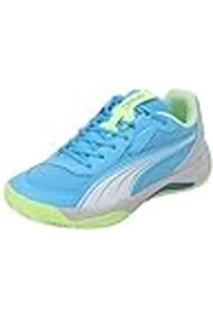 PUMA Unisex Nova Court tennissko, Lysande blå vit glaciär grå, 40.5 EU