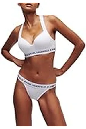 Karl Lagerfeld Dam Brasilianska Trosor Med Logotyp, , XS