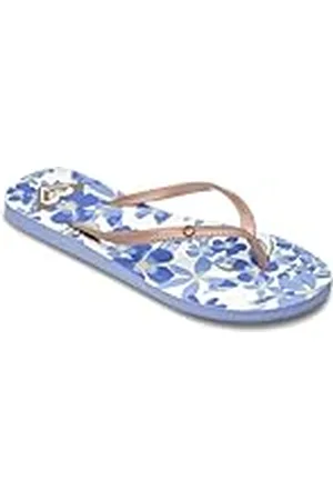 Roxy Bermuda print damsandaler, MOONLIGHT BLUE/VHITE, 40 EU, Moonlight blue white, 40 EU